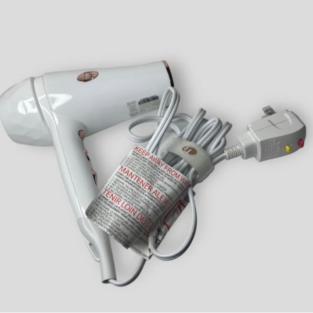 🧿T3 Featherweight Luxe2i Hair Dryer Model 73849 Professional White Rose#Gold🧿